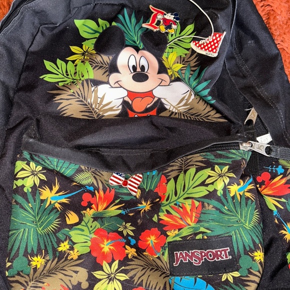 Jansport Other Mickey Mouse Jansport Backpack With Pins From